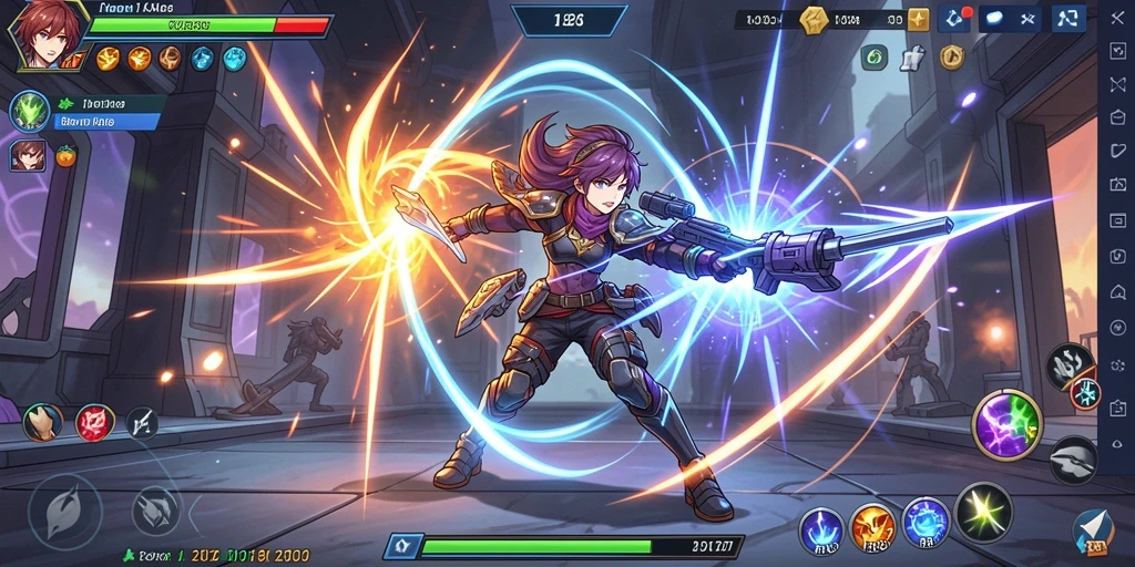 Screenshot 1: Menampilkan aksi seru dalam permainan.