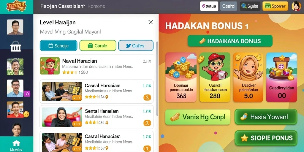 Tangkapan layar menampilkan antarmuka permainan yang menarik.