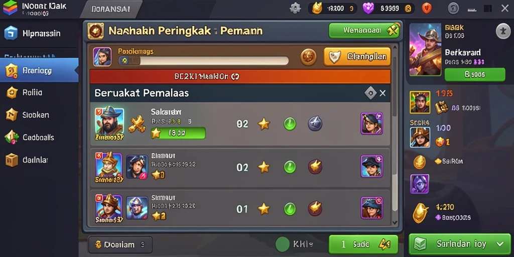 Tangkapan layar menunjukkan karakter utama dalam aksi.