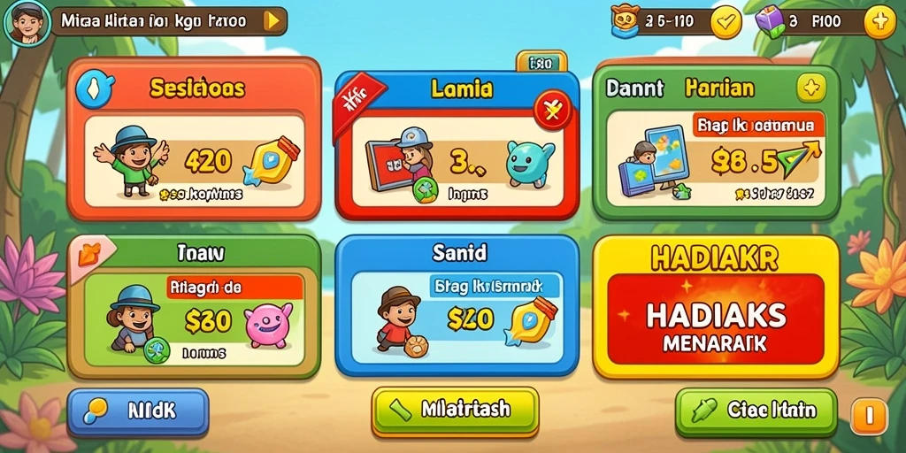 Screenshot menampilkan karakter utama dalam aksi.