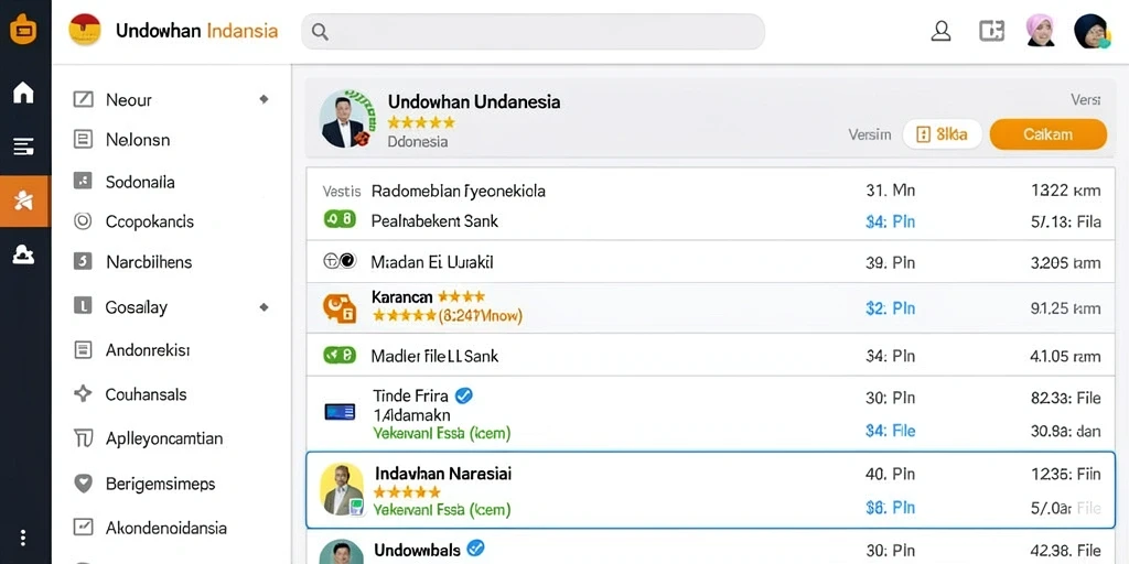 Tampilan antarmuka yang user-friendly.