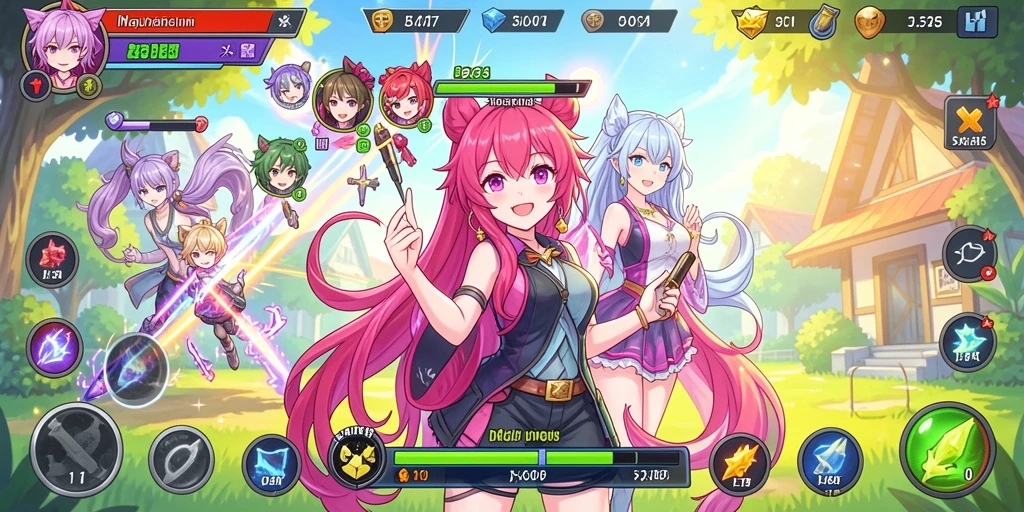 Tampilan awal game yang menawan dan penuh warna.
